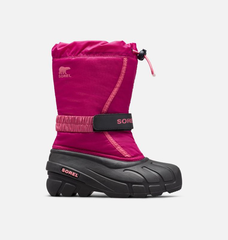 Botas Nieve Sorel Niños - Youth Flurry™ Rosas/Negras - 04526-DRLH